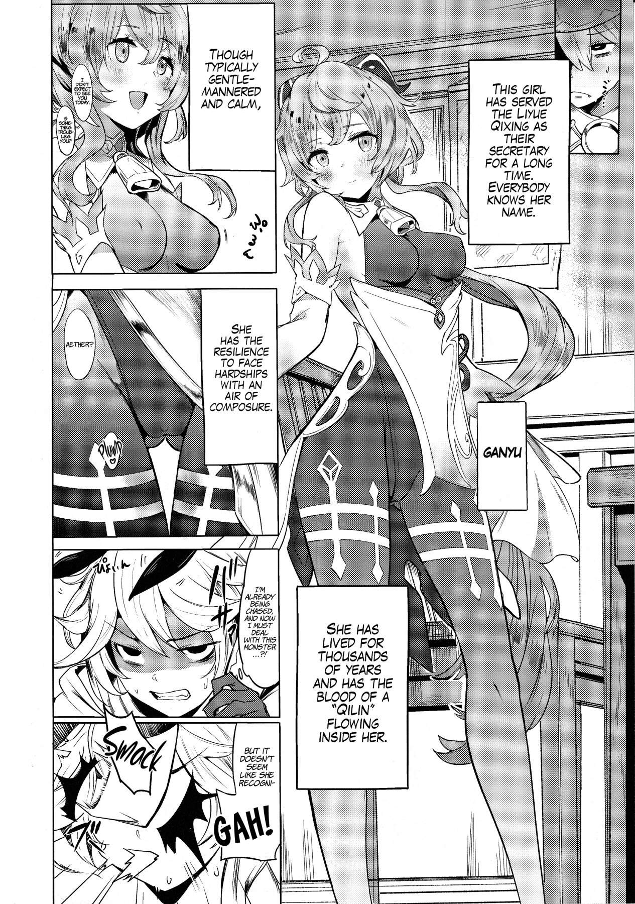 Hentai Manga Comic-Ganyu Working Overtime-Read-5